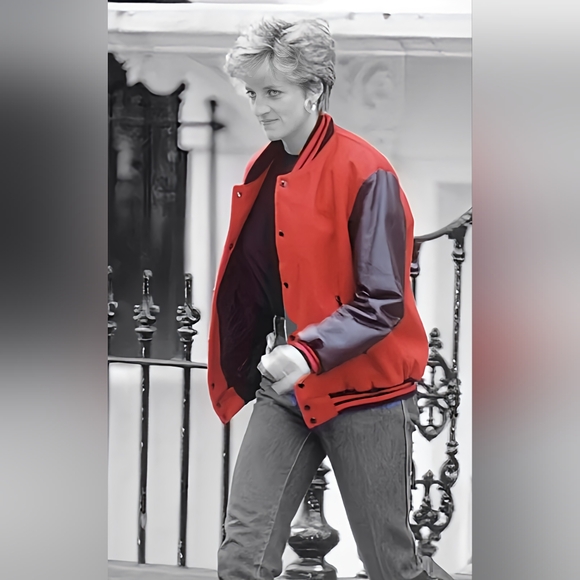 BLAK LABEL KOUTURE x Princess Diana Varsity jacket x Harlan Scott - Picture 2 of 6